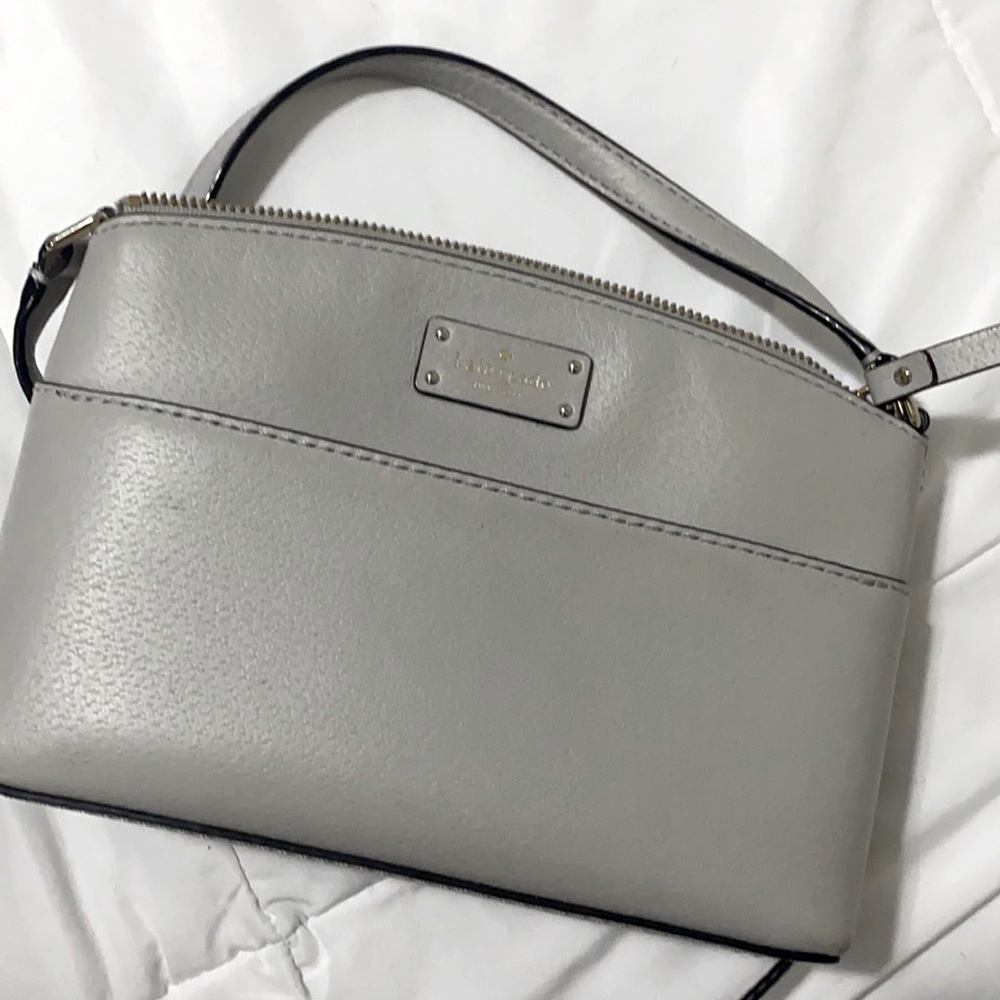 Light Gray Kate Spade Crossbody with Small Wallet